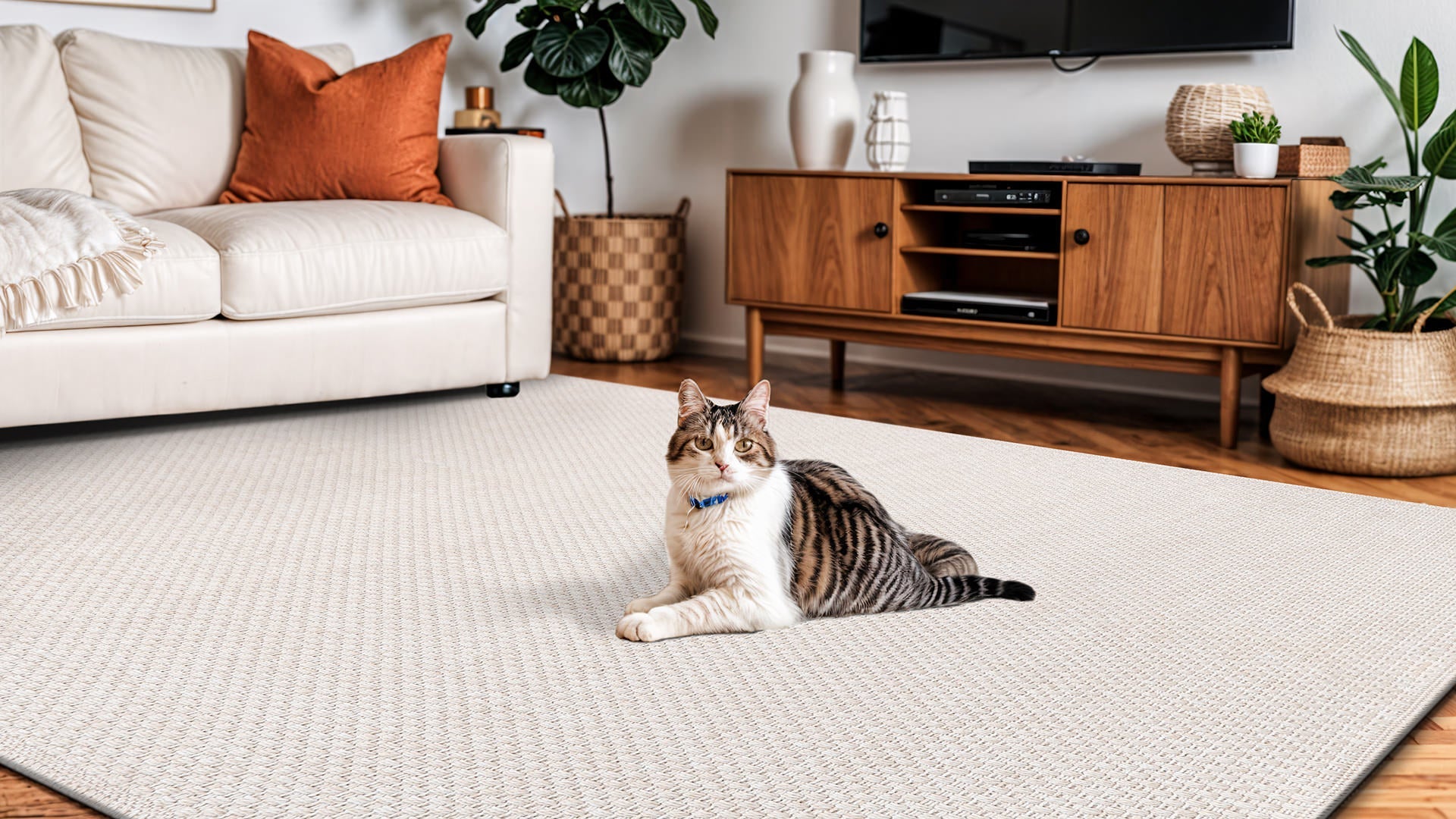 How to Style a Jute-Look Rug in Your Living Room
