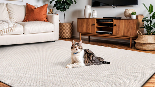 How to Style a Jute-Look Rug in Your Living Room