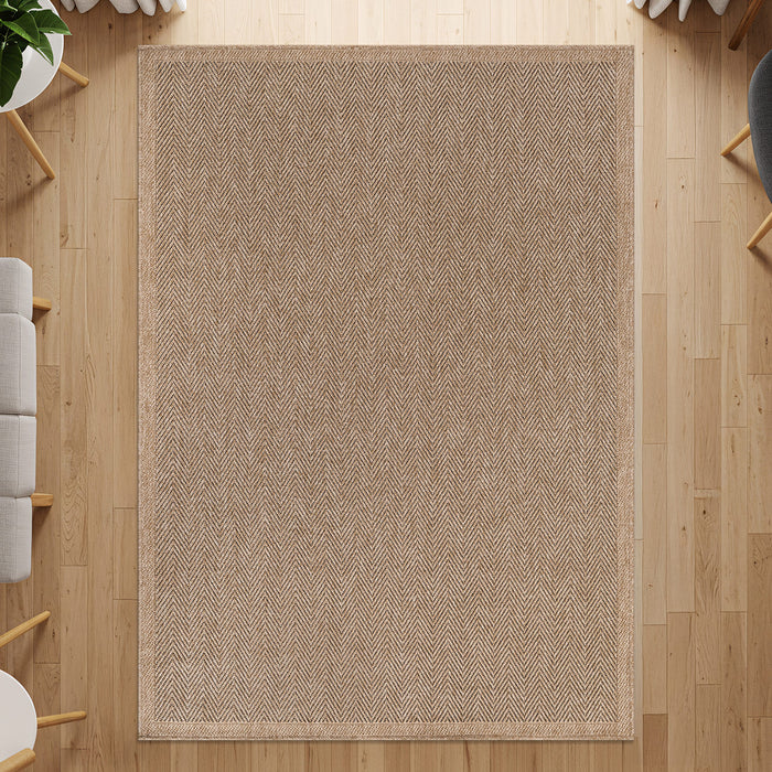 Fiora Natural 1 Jute-Look Area Rug | Hose & Go Cleaning