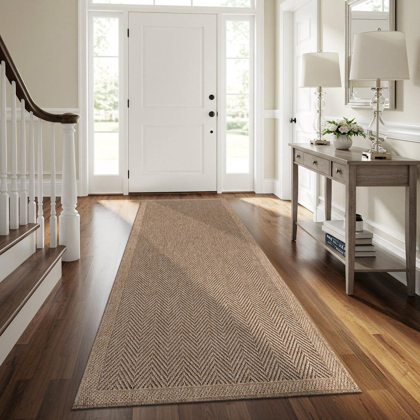 Fiora Natural 1 Jute-Look Area Rug | Hose & Go Cleaning