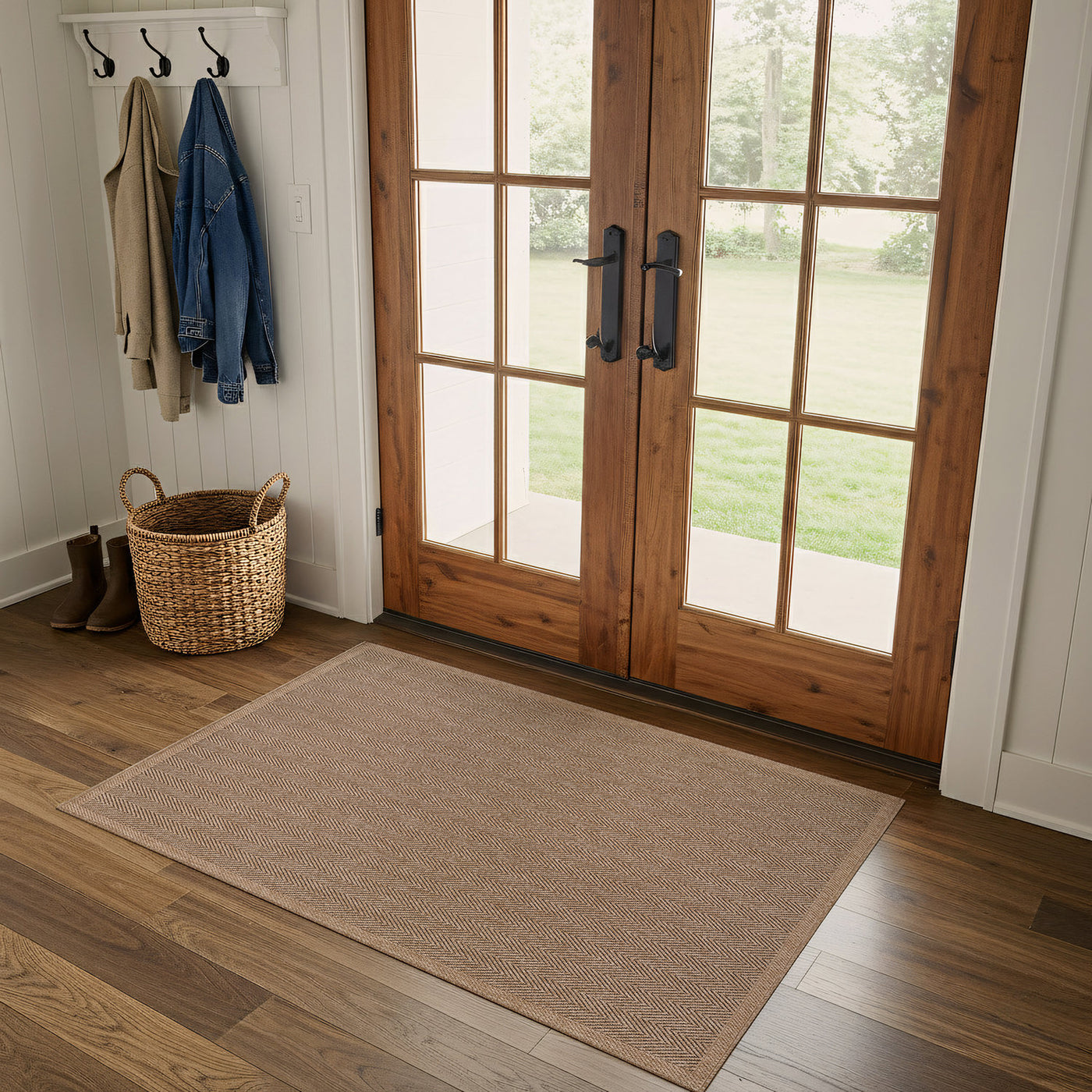 Fiora Natural 1 Jute-Look Area Rug | Hose & Go Cleaning