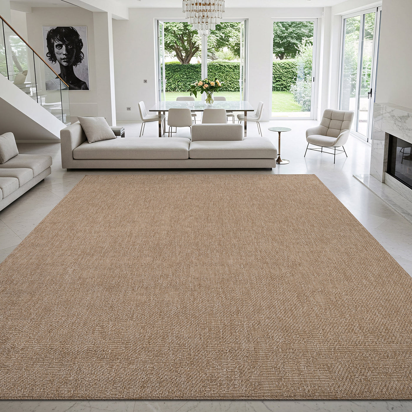 Fiora Natural 2 Jute-Look Rug | Zero-Stress Decor