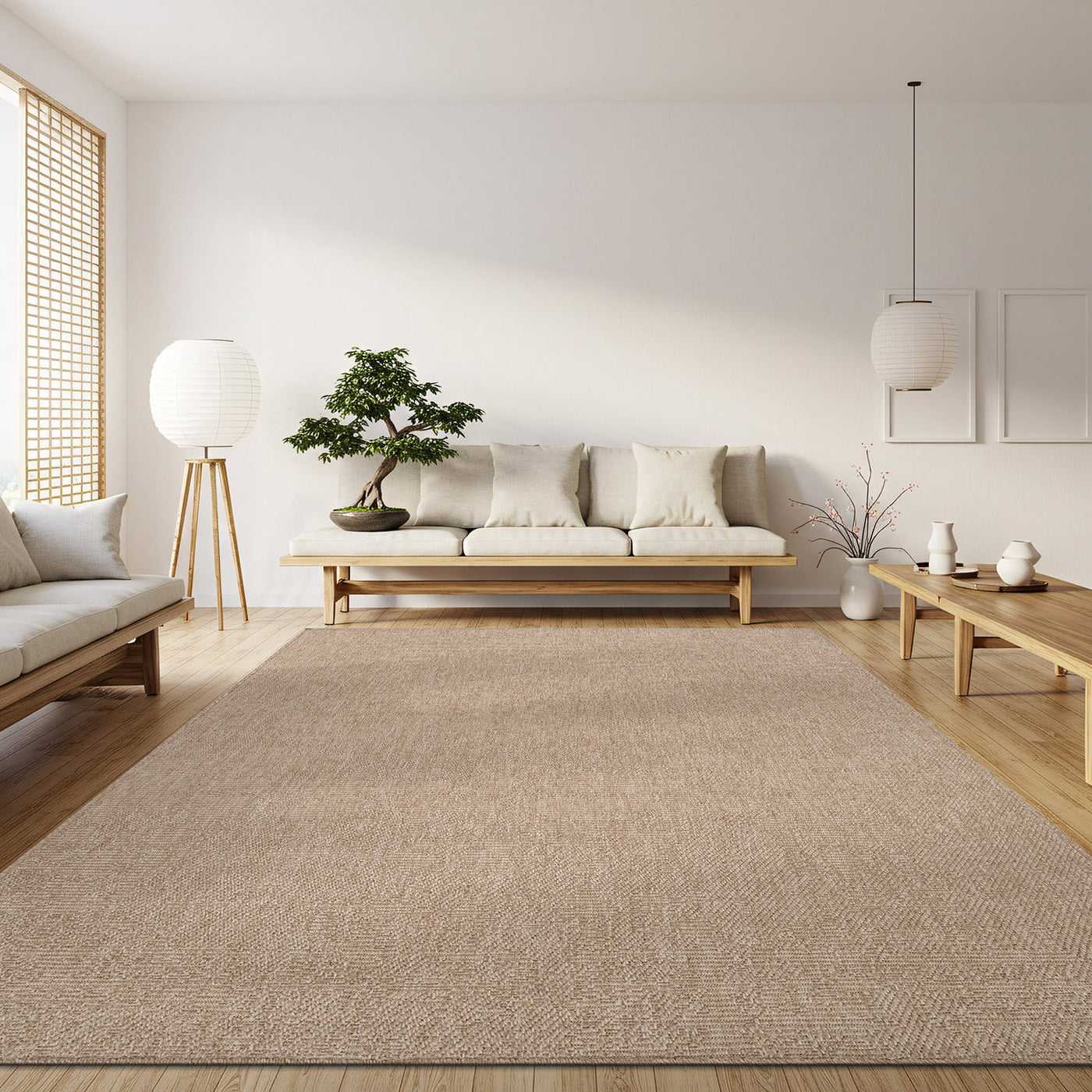 Fiora Natural 2 Jute-Look Rug | Zero-Stress Decor