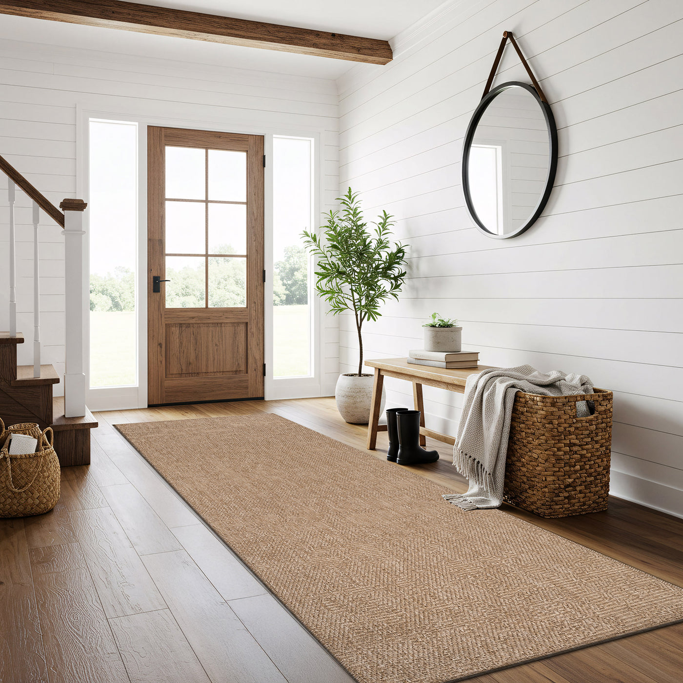 Fiora Natural 2 Jute-Look Rug | Zero-Stress Decor