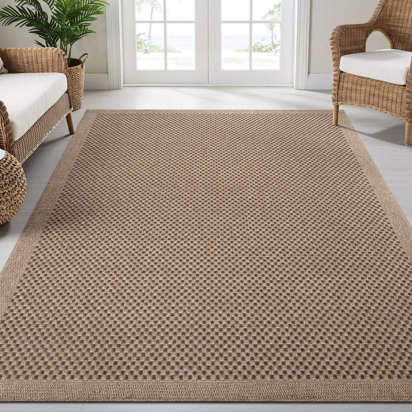 Fiora Natural 3 Jute-Look Rug | Pet-Friendly Texture