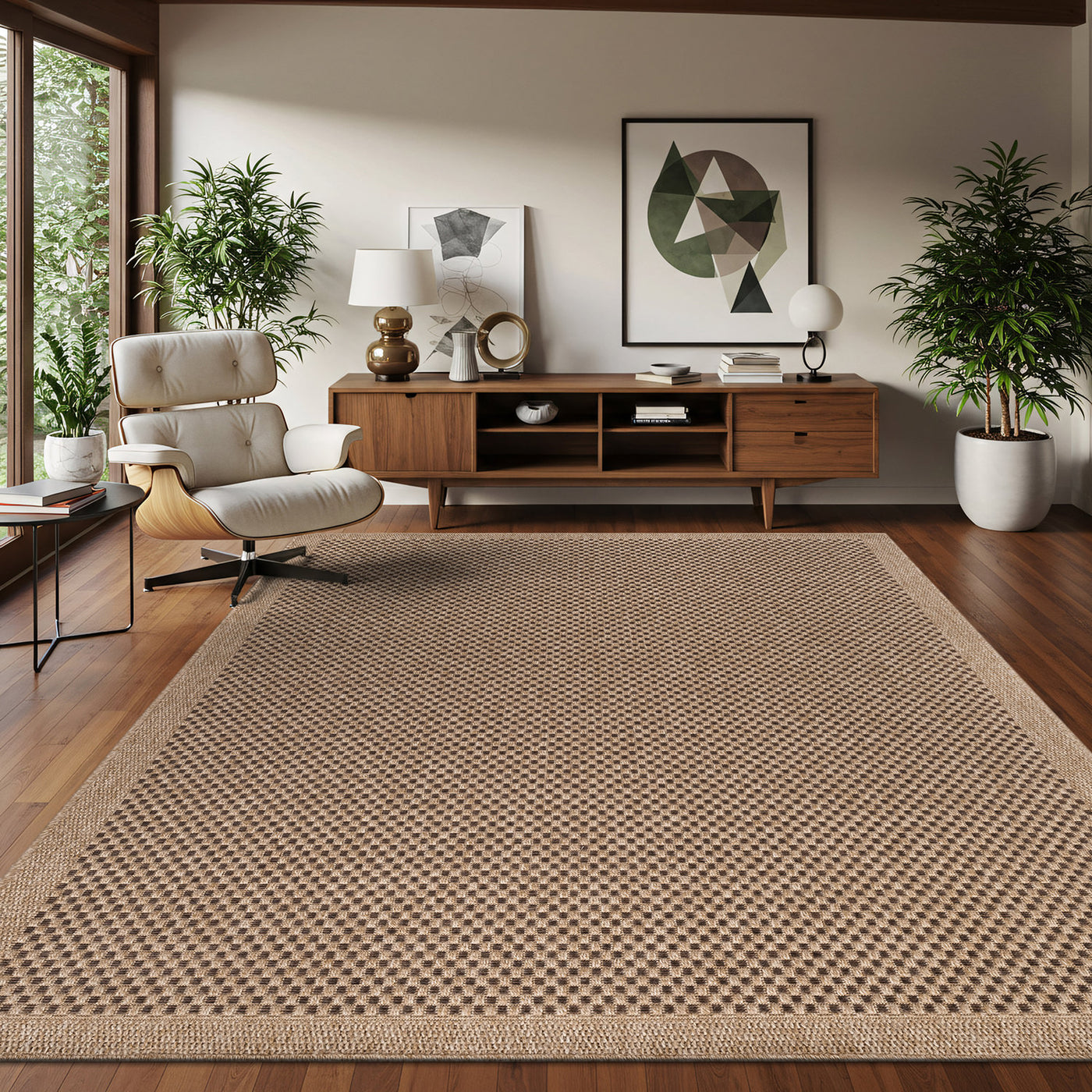 Fiora Natural 3 Jute-Look Rug | Pet-Friendly Texture