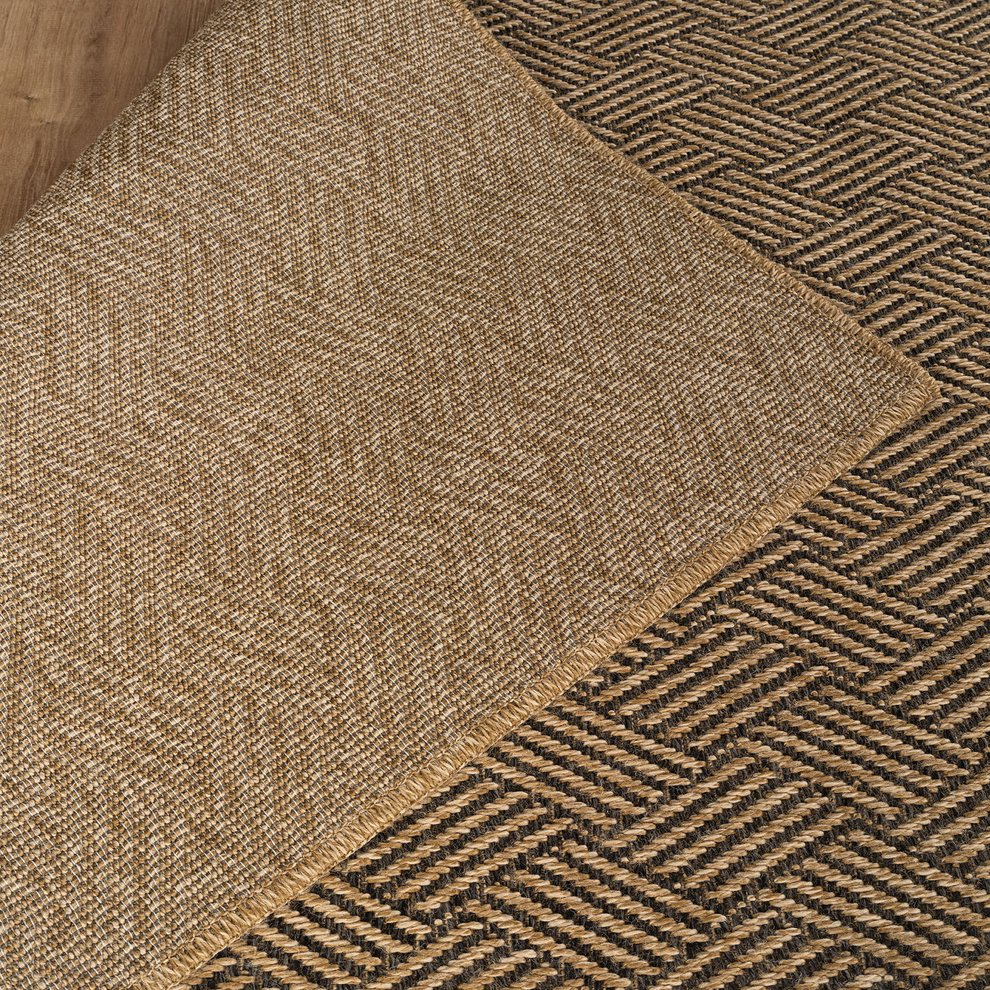 Woolen Natural Easy Jute-Look Rug | Indoor/Outdoor Washable