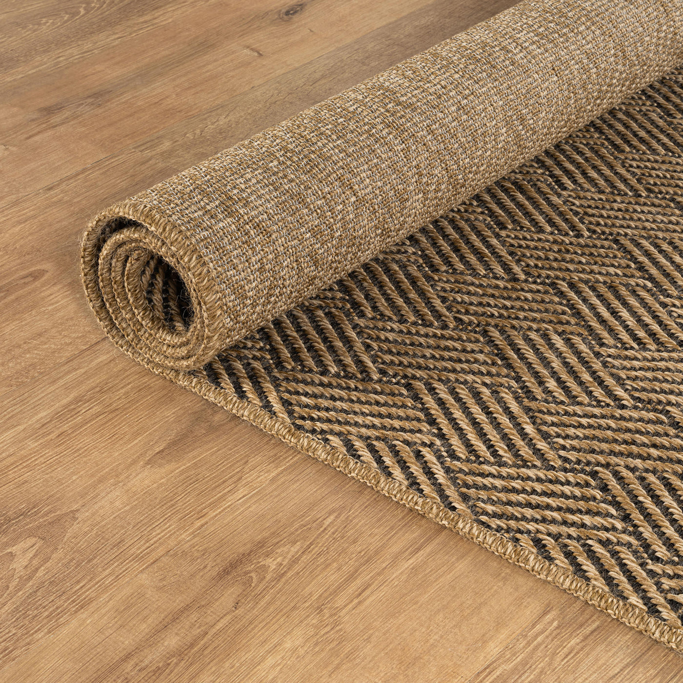 Woolen Natural Easy Jute-Look Rug | Indoor/Outdoor Washable