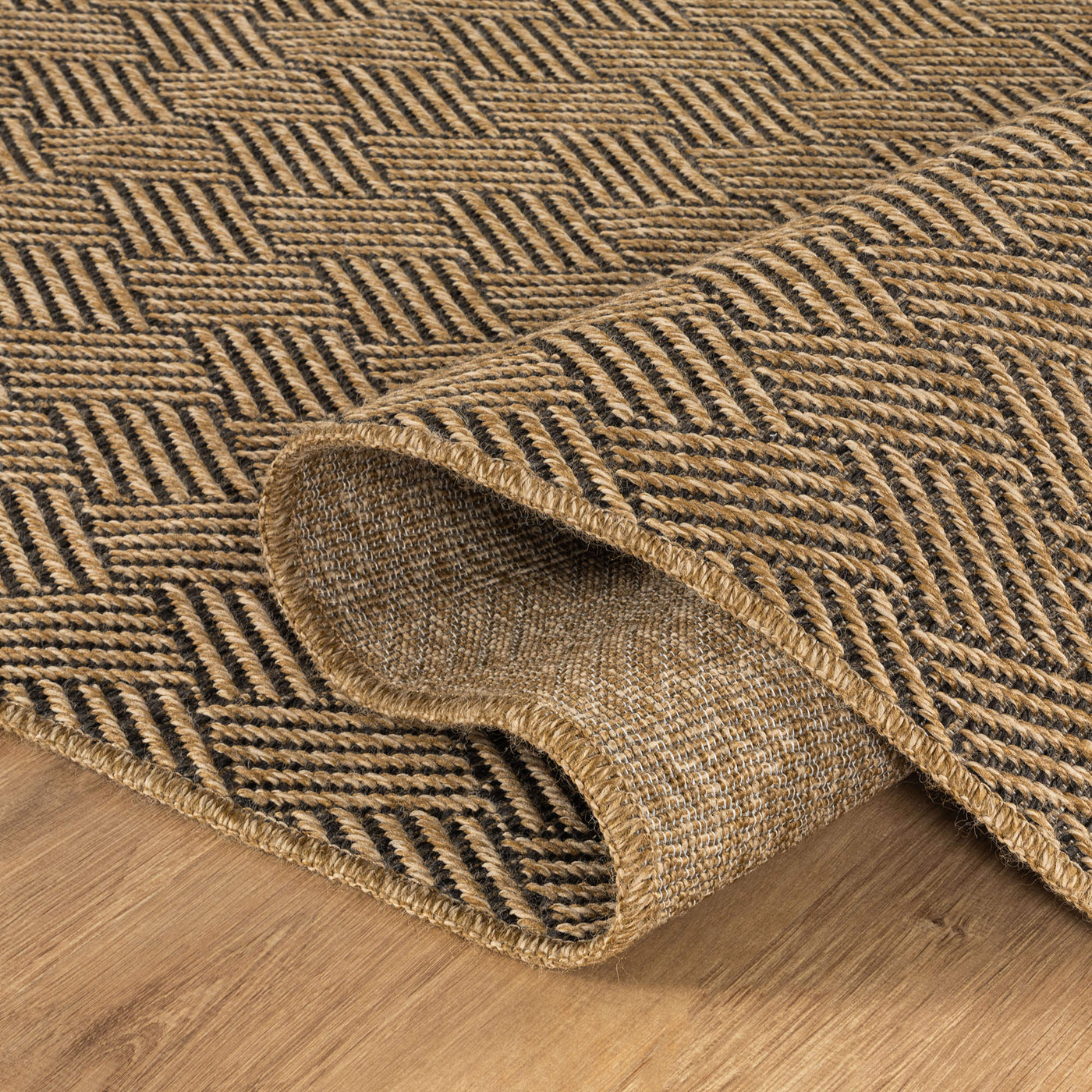 Woolen Natural Easy Jute-Look Rug | Indoor/Outdoor Washable