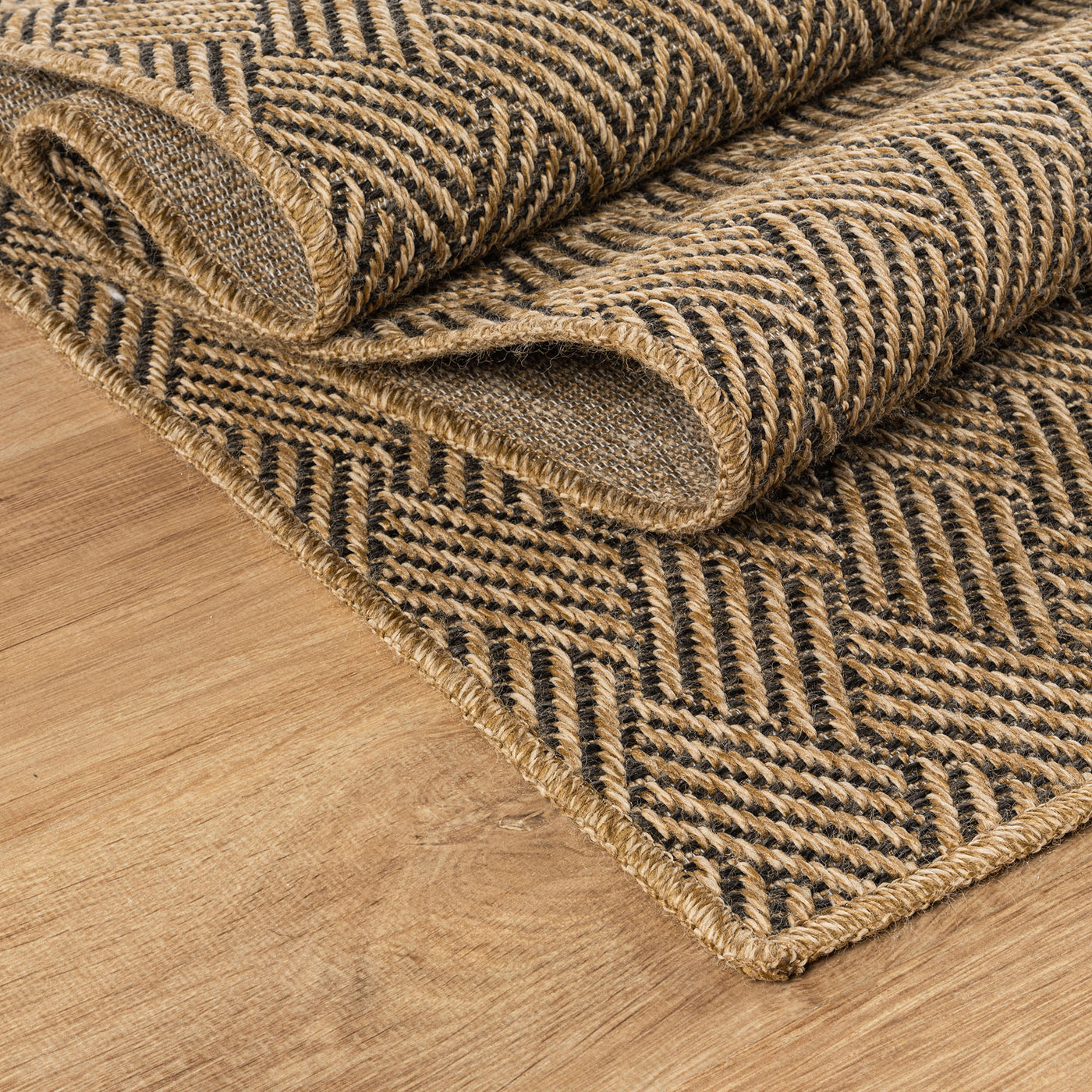 Woolen Natural Easy Jute-Look Rug | Indoor/Outdoor Washable