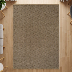Woolen Natural Easy Jute-Look Rug | Indoor/Outdoor Washable