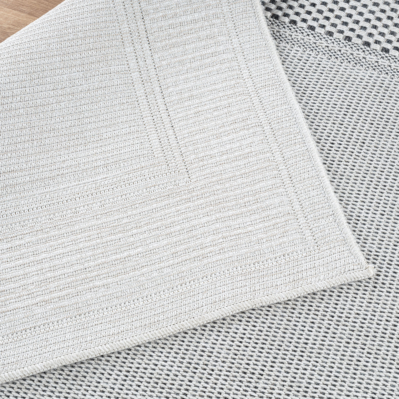Fiora Bone 6 Jute-Look Rug | Indoor/Outdoor Elegance