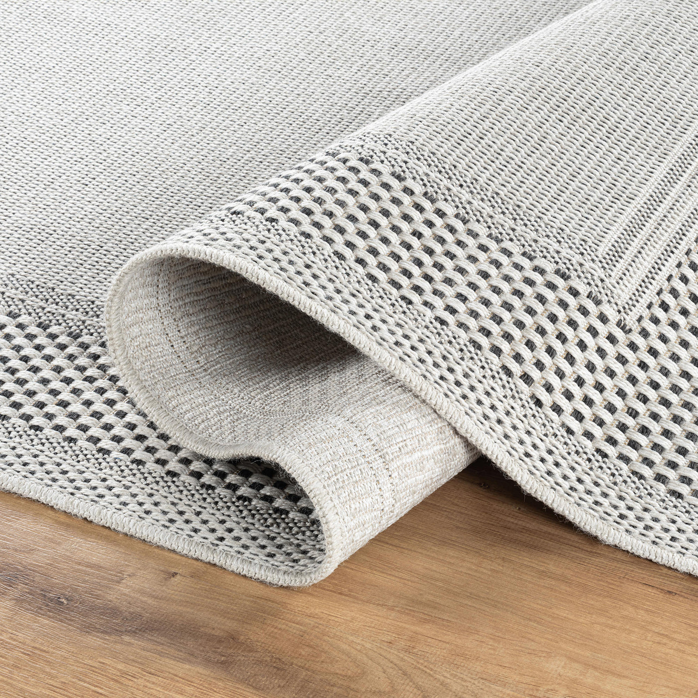 Fiora Bone 6 Jute-Look Rug | Indoor/Outdoor Elegance