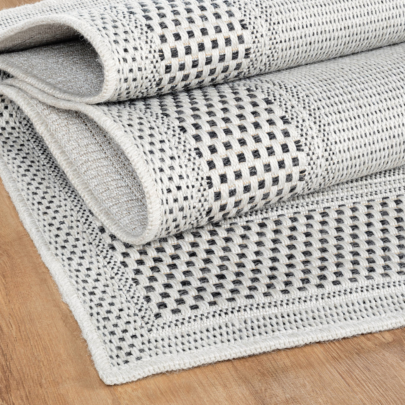 Fiora Bone 6 Jute-Look Rug | Indoor/Outdoor Elegance