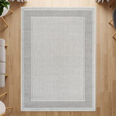 Fiora Bone 6 Jute-Look Rug | Indoor/Outdoor Elegance