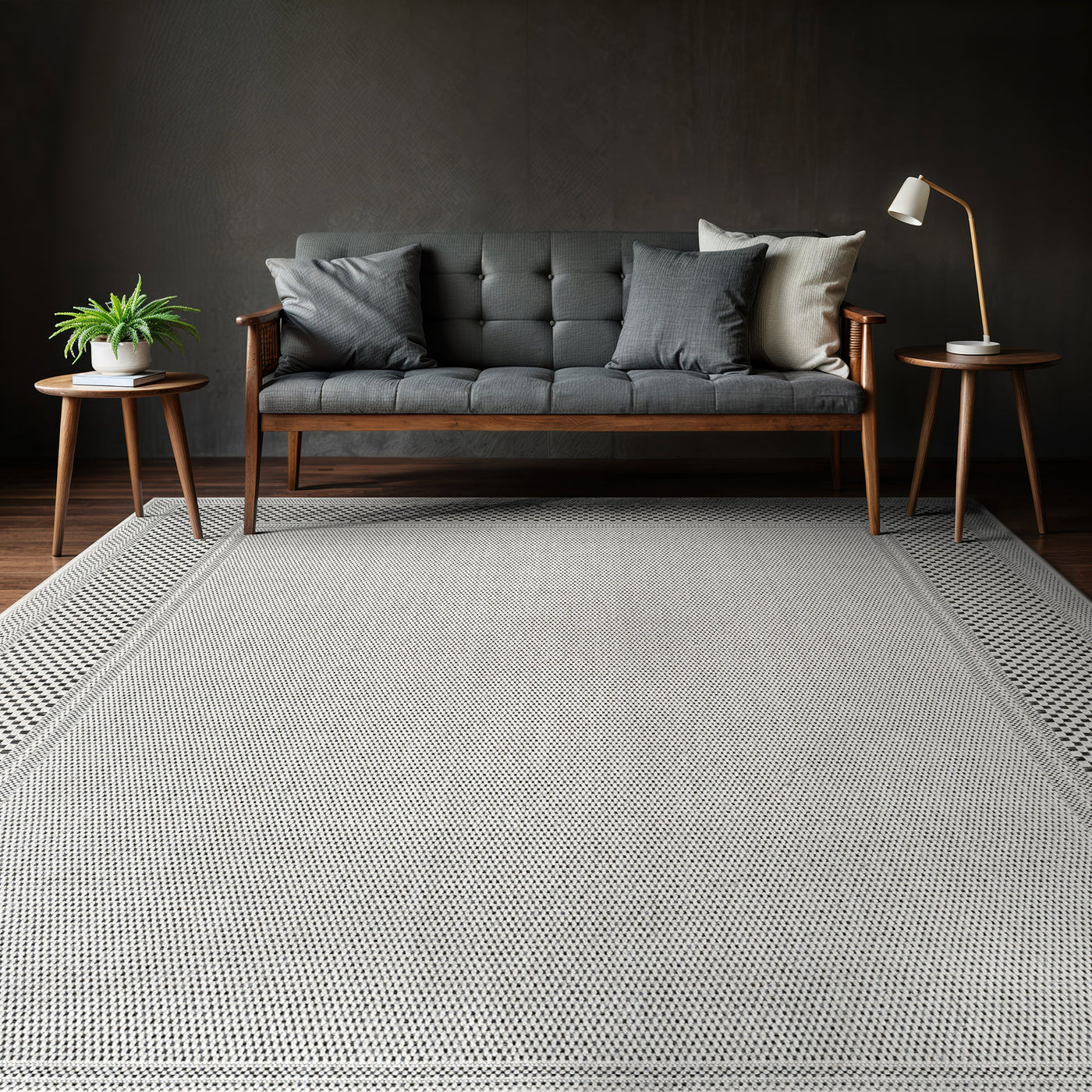 Fiora Bone 6 Jute-Look Rug | Indoor/Outdoor Elegance