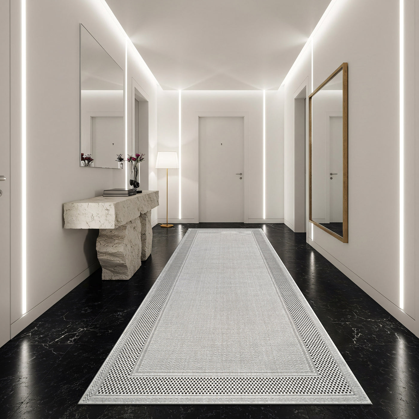 Fiora Bone 6 Jute-Look Rug | Indoor/Outdoor Elegance