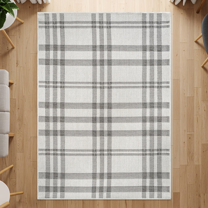 Fiora Bone 7 Jute-Look Rug | Indoor/Outdoor Elegance
