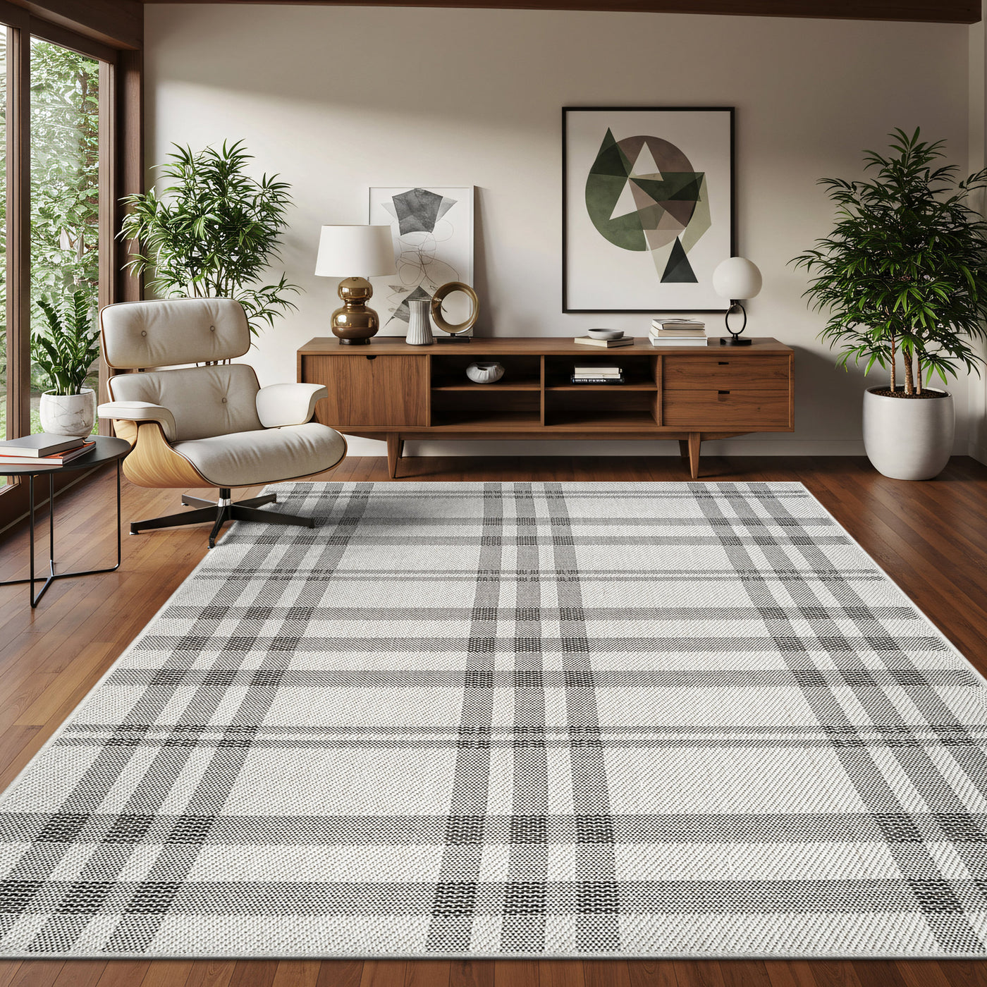 Fiora Bone 7 Jute-Look Rug | Indoor/Outdoor Elegance