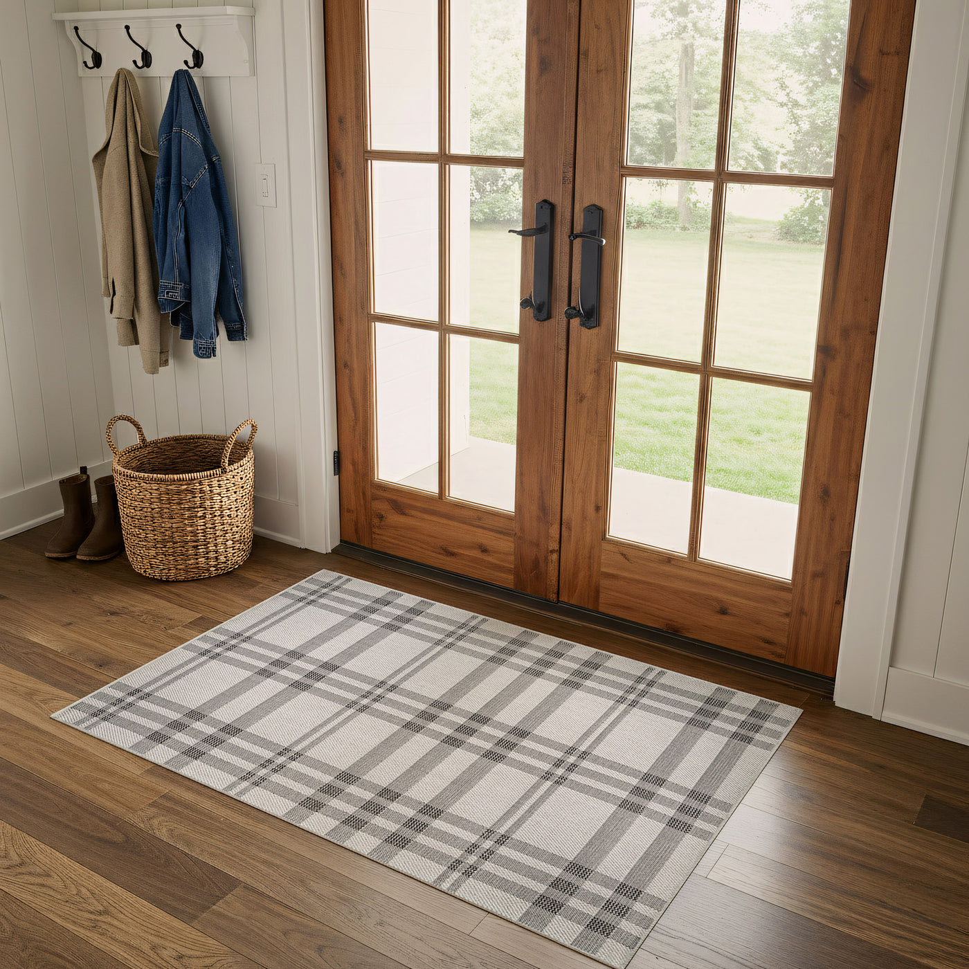 Fiora Bone 7 Jute-Look Rug | Indoor/Outdoor Elegance