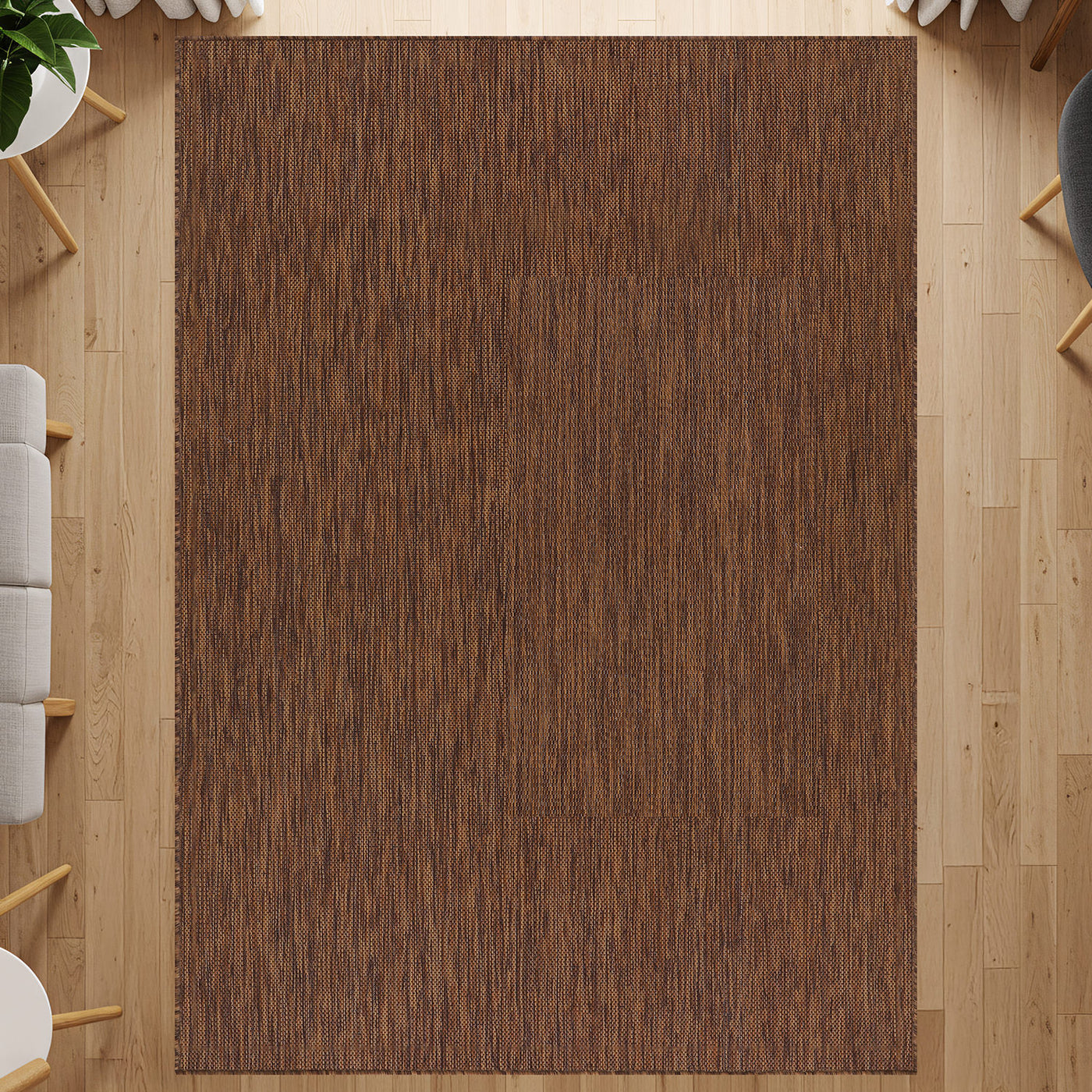 Alora Gold Outdoor Area Rug | Sun-Resistant Patio Decor