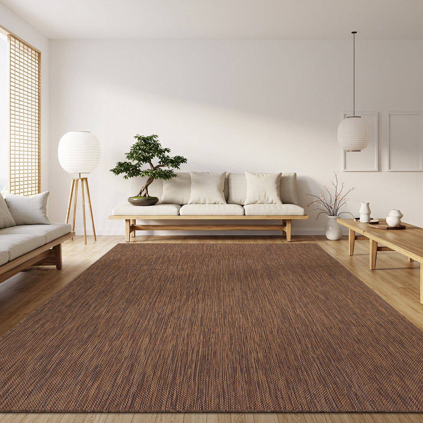 Alora Gold Outdoor Area Rug | Sun-Resistant Patio Decor