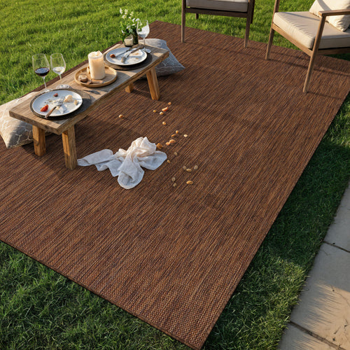 Alora Gold Outdoor Area Rug | Sun-Resistant Patio Decor