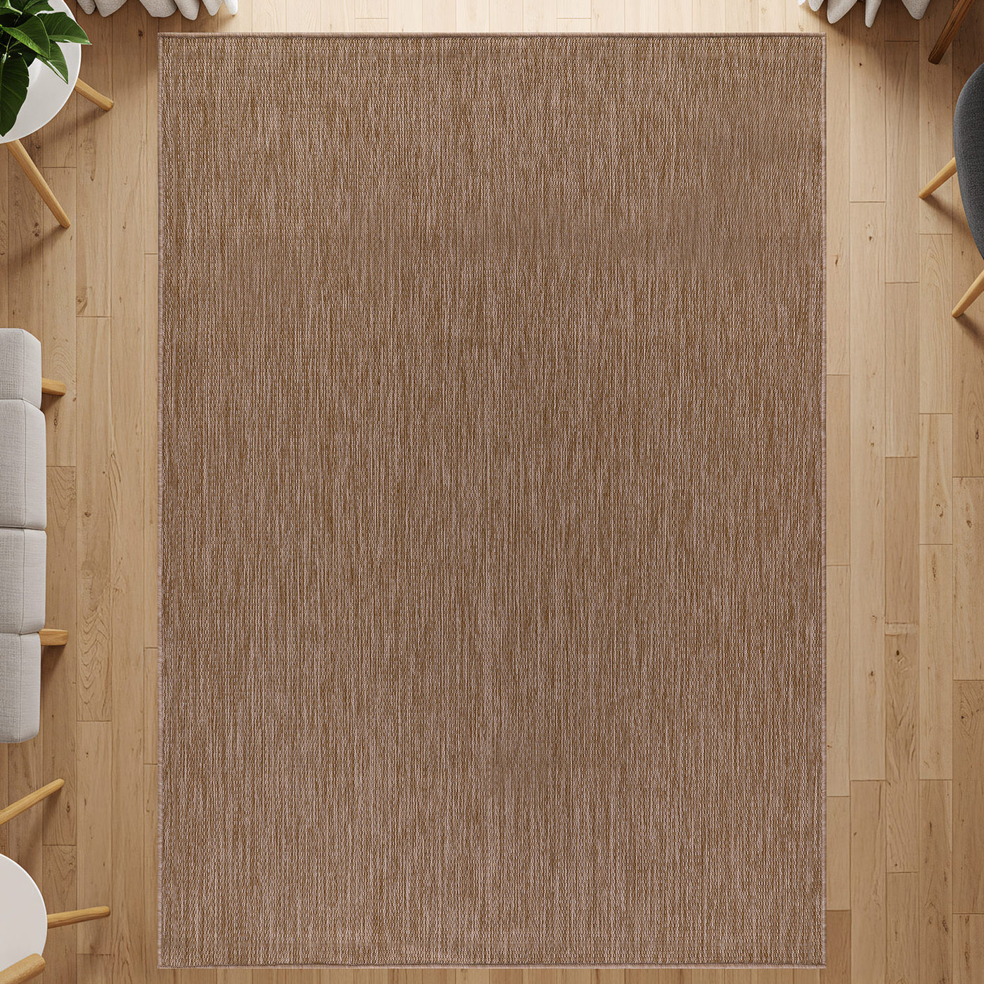 Alora Jute Outdoor Area Rug | Weatherproof & Washable