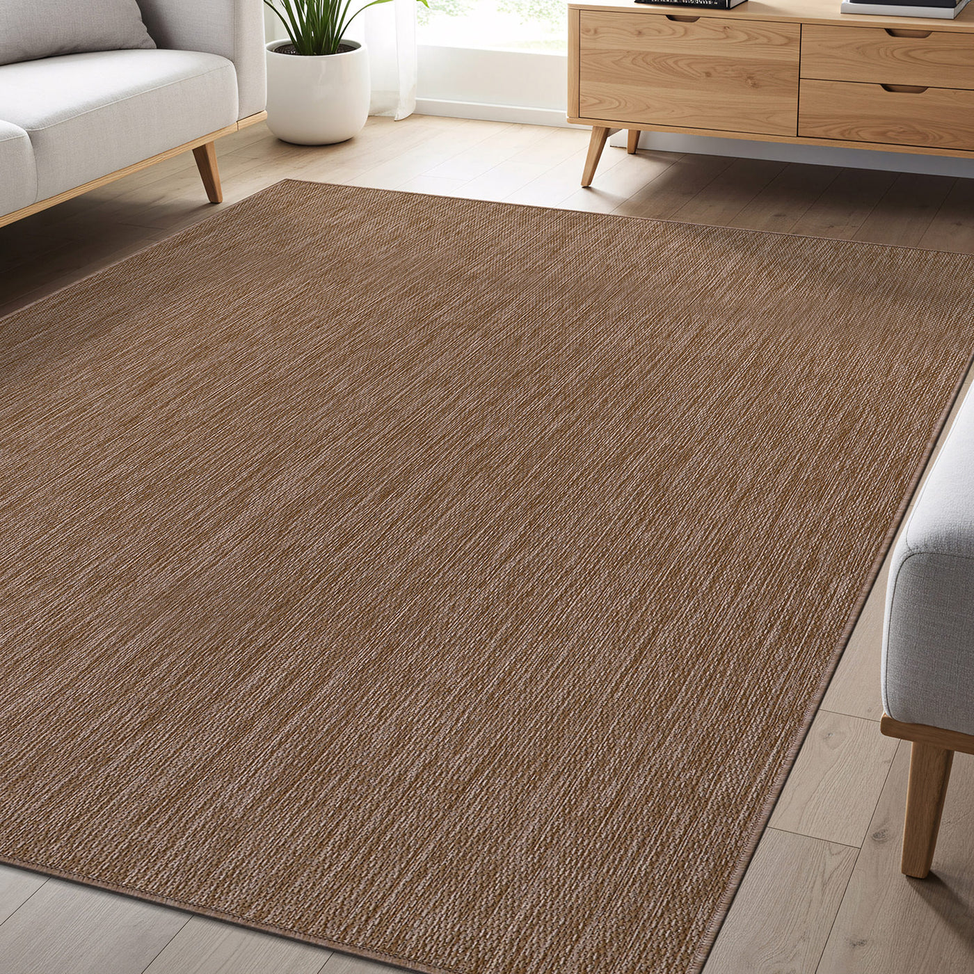 Alora Jute Outdoor Area Rug | Weatherproof & Washable