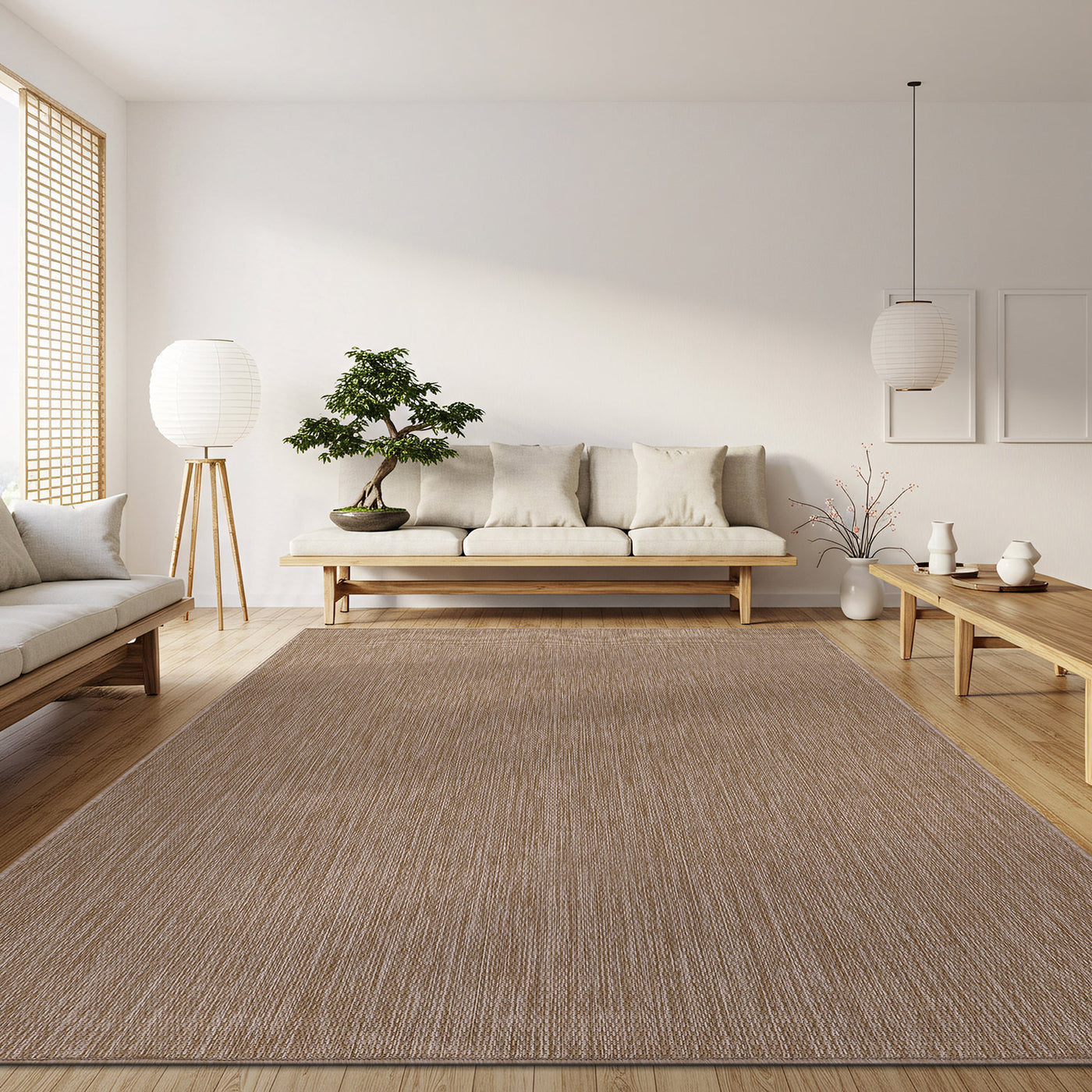 Alora Jute Outdoor Area Rug | Weatherproof & Washable