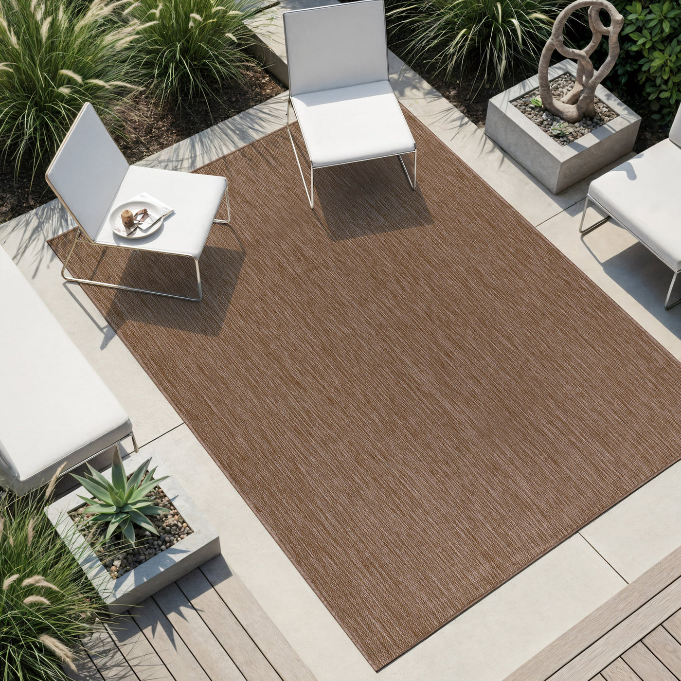 Alora Jute Outdoor Area Rug | Weatherproof & Washable