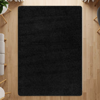 Shag Non-Slip Area Rug Black