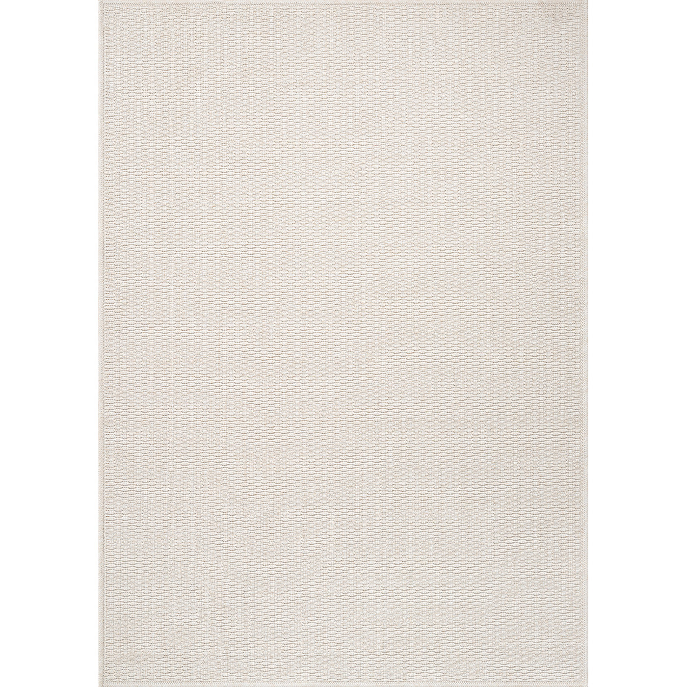 Woolen Bone Jute-Look Area Rug | Bright & Washable