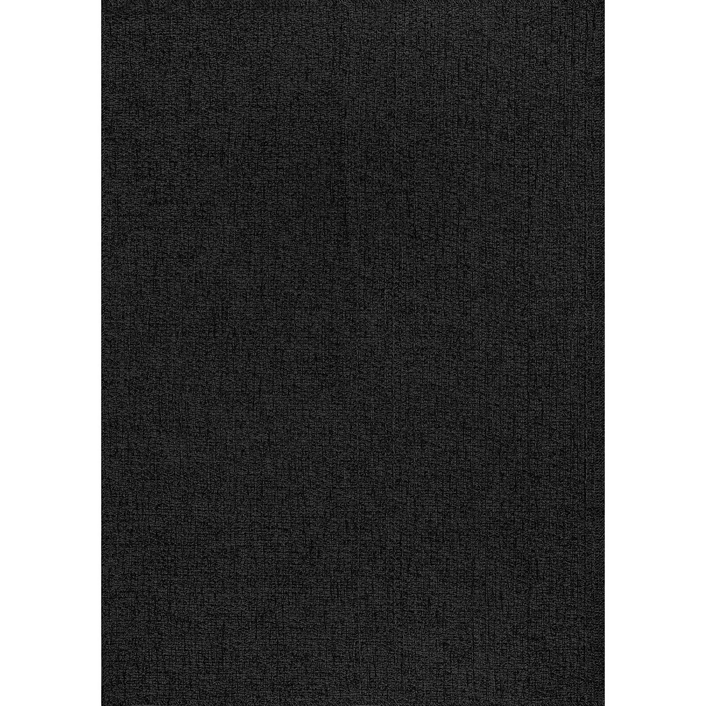 Woolen Dark Gray Jute-Look Area Rug | High-Traffic Ready