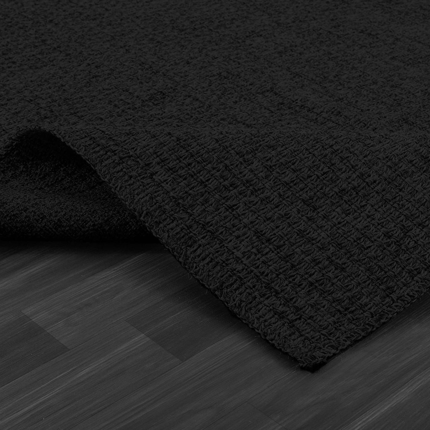 Woolen Dark Gray Jute-Look Area Rug | High-Traffic Ready