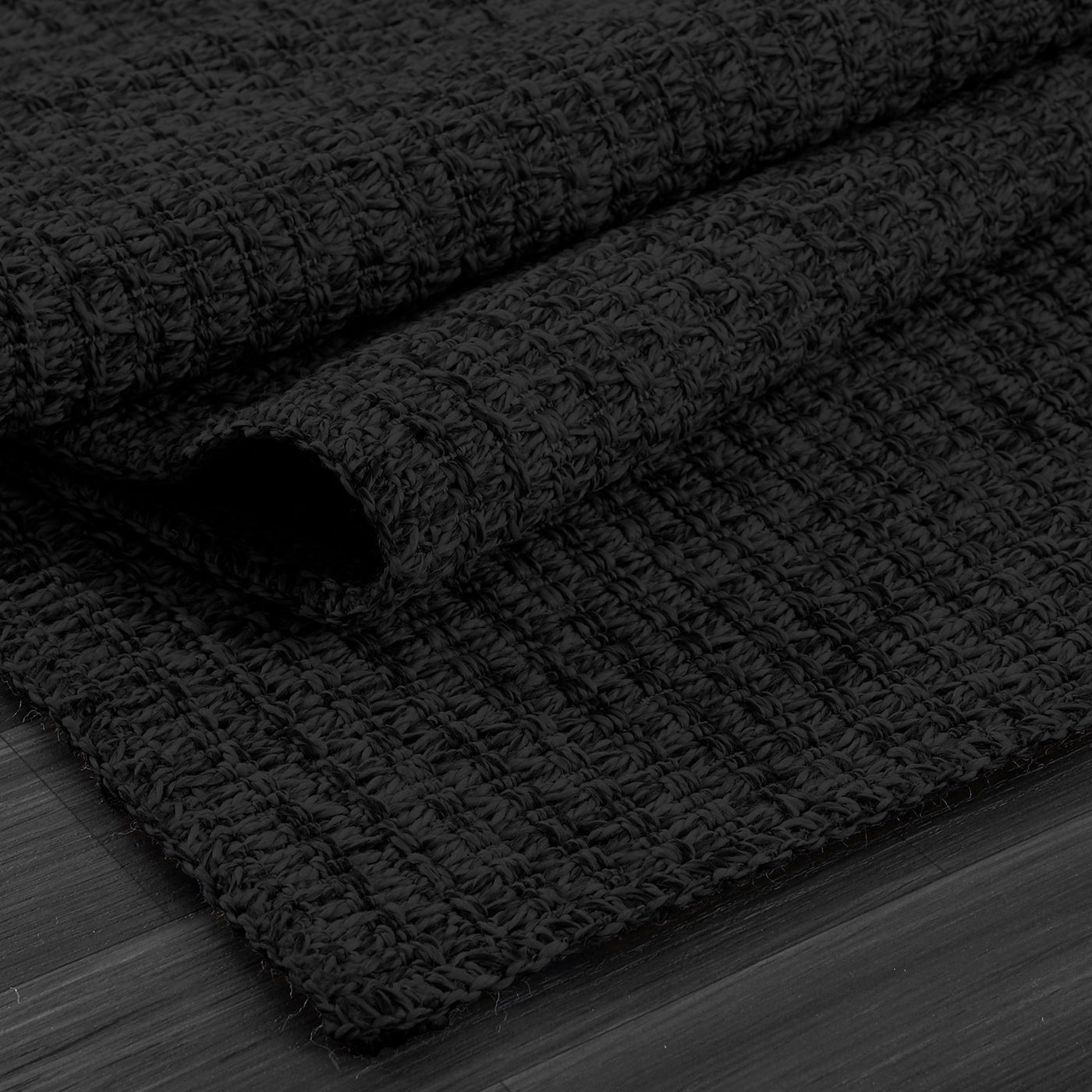 Woolen Dark Gray Jute-Look Area Rug | High-Traffic Ready
