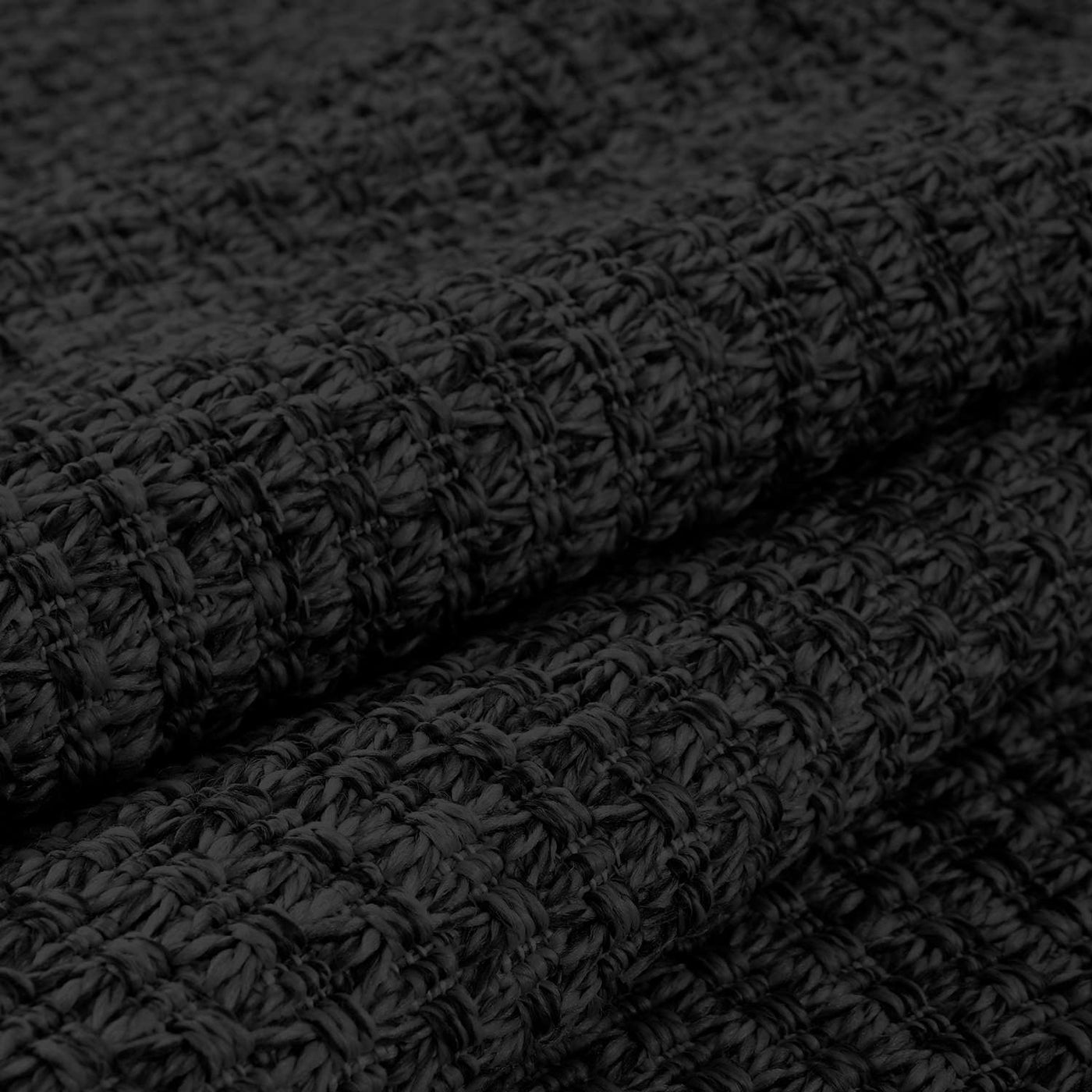 Woolen Dark Gray Jute-Look Area Rug | High-Traffic Ready