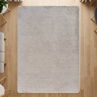 Shag Non-Slip Area Rug Gray