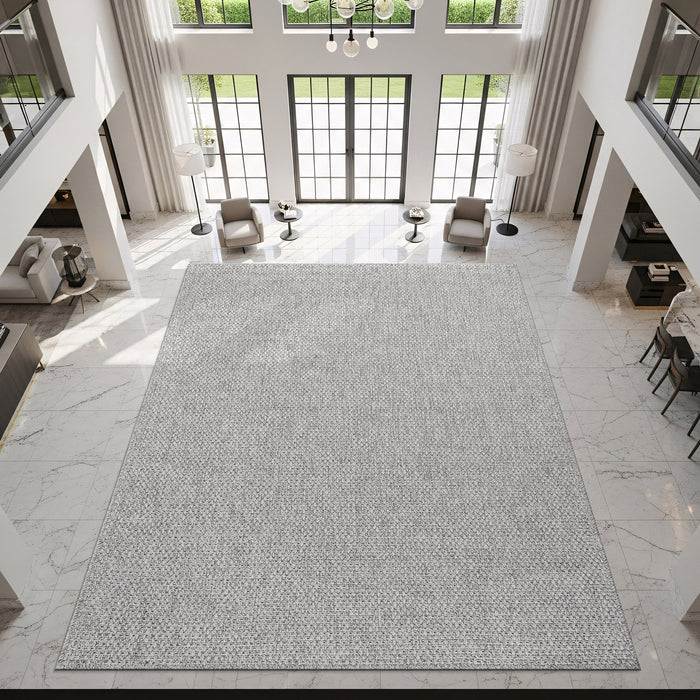 Jorena Gray Jute-Look Rug | Modern Indoor/Outdoor | JuteRugs.us