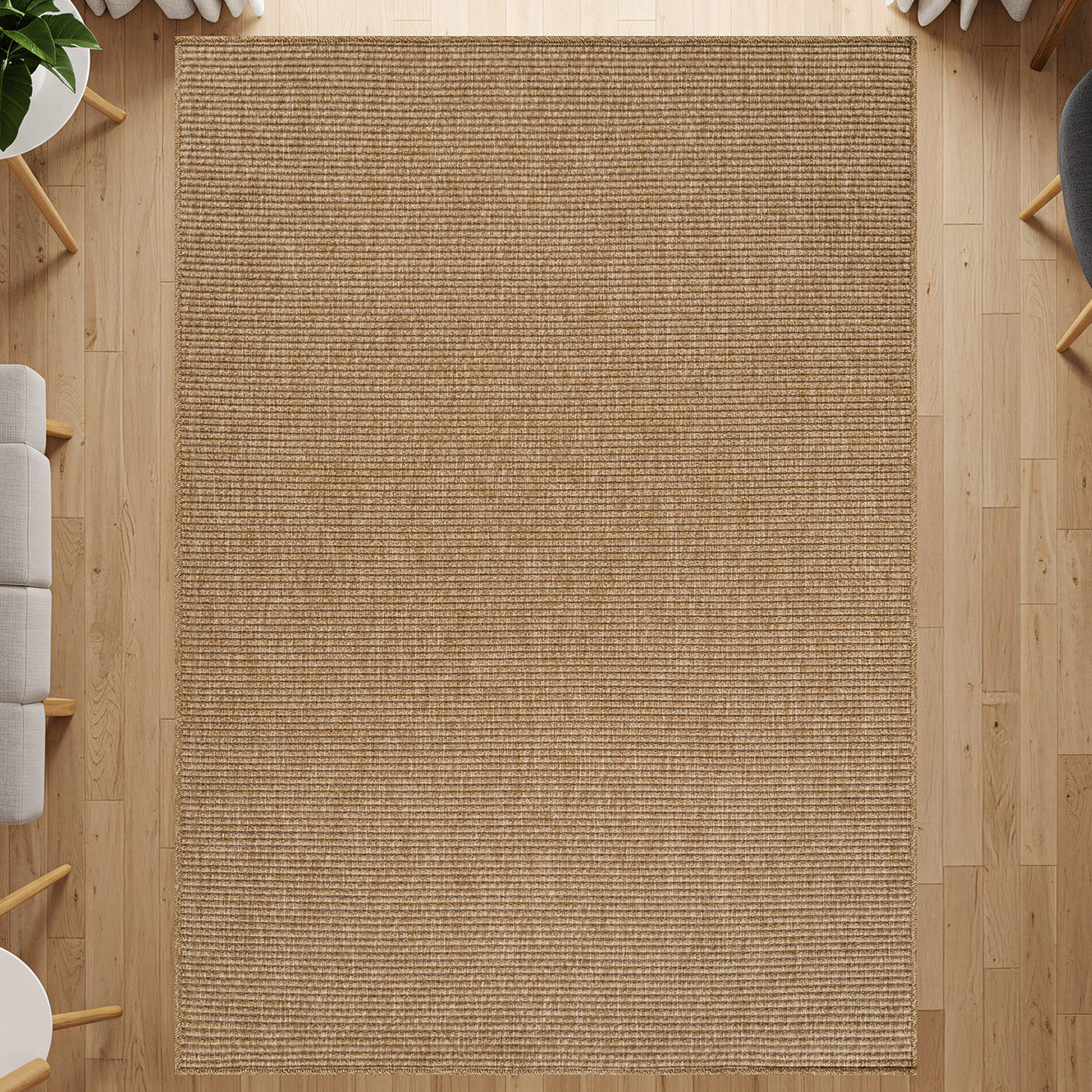 Jorena Natural Jute-Look Rug | Indoor & Outdoor | JuteRugs.us