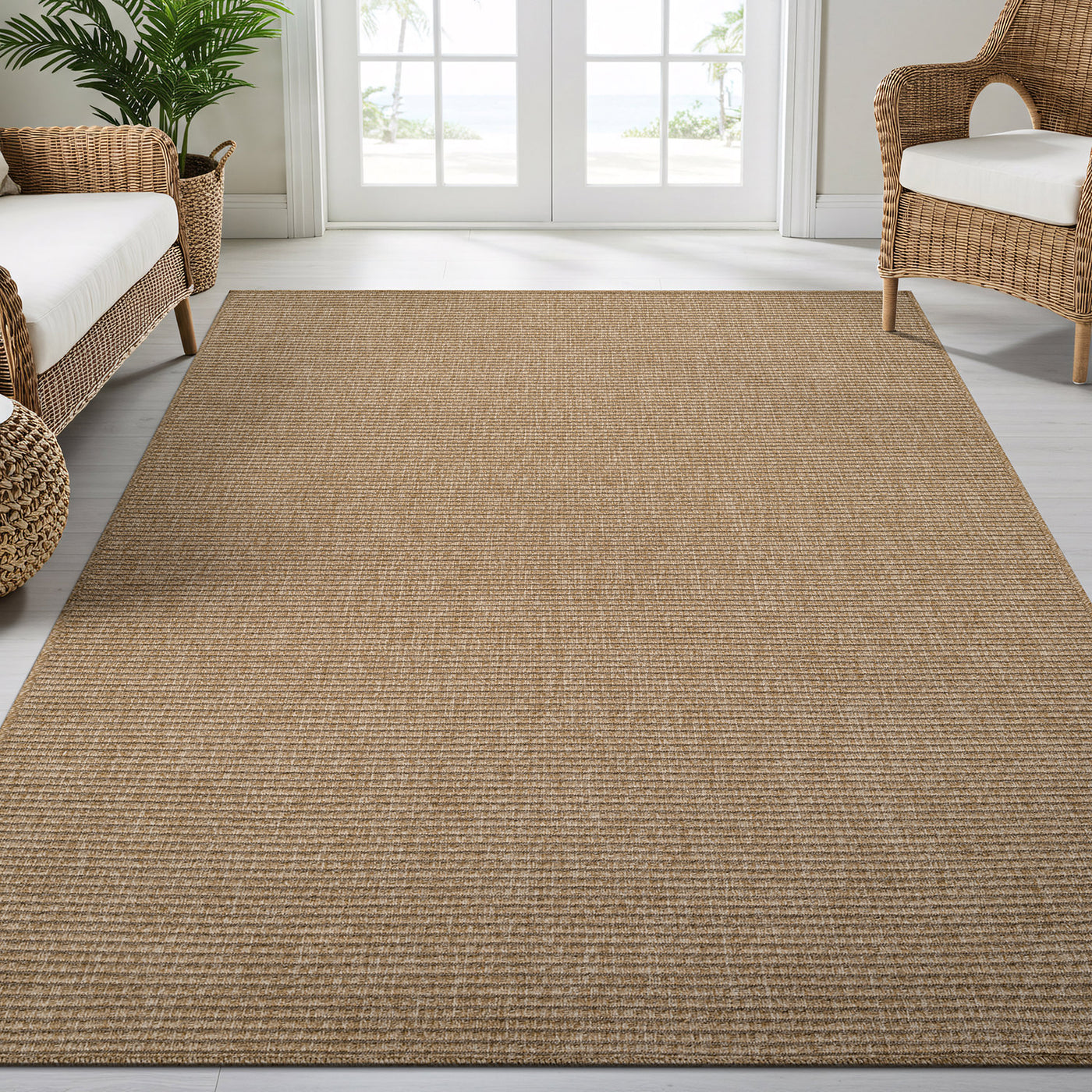 Jorena Natural Jute-Look Rug | Indoor & Outdoor | JuteRugs.us