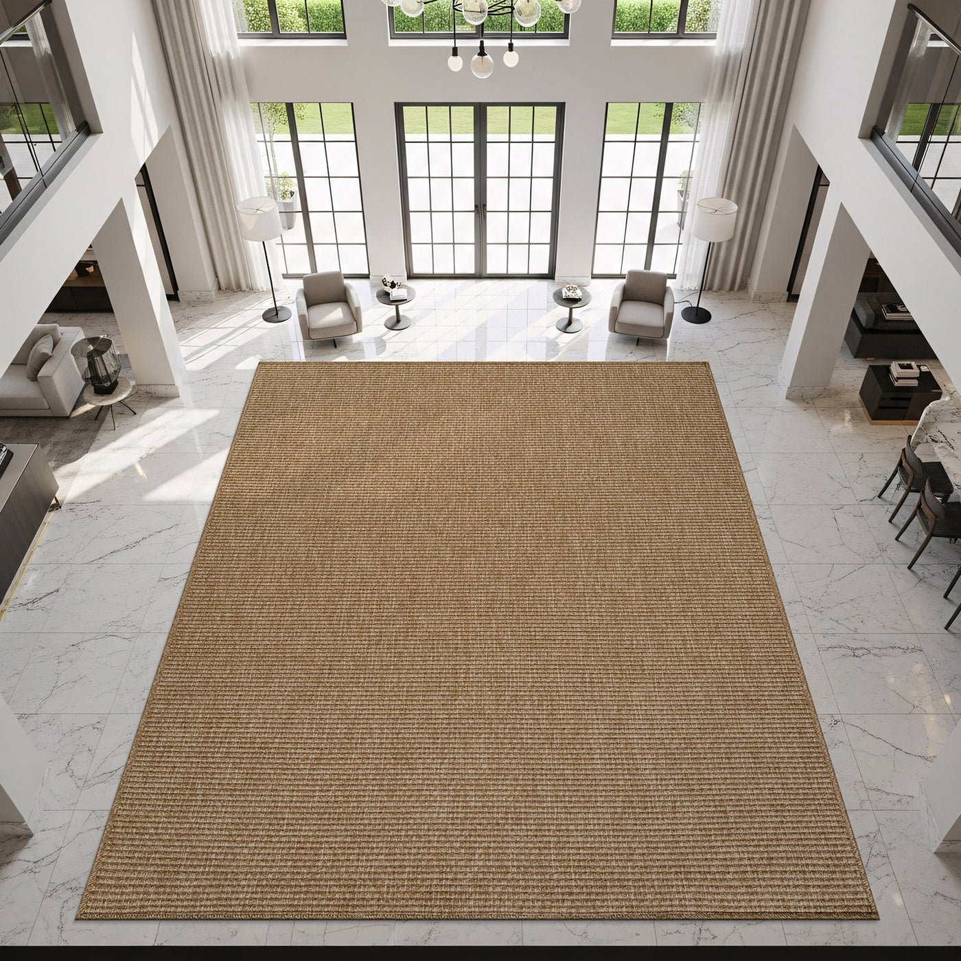 Jorena Natural Jute-Look Rug | Indoor & Outdoor | JuteRugs.us