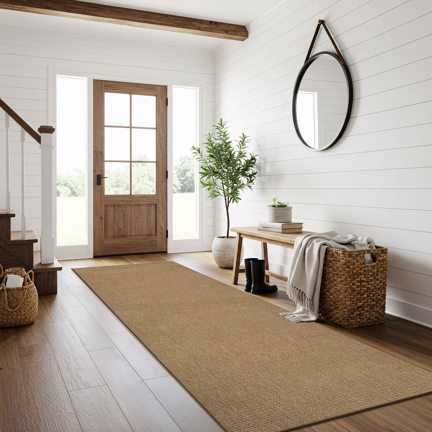 Jorena Natural Jute-Look Rug | Indoor & Outdoor | JuteRugs.us