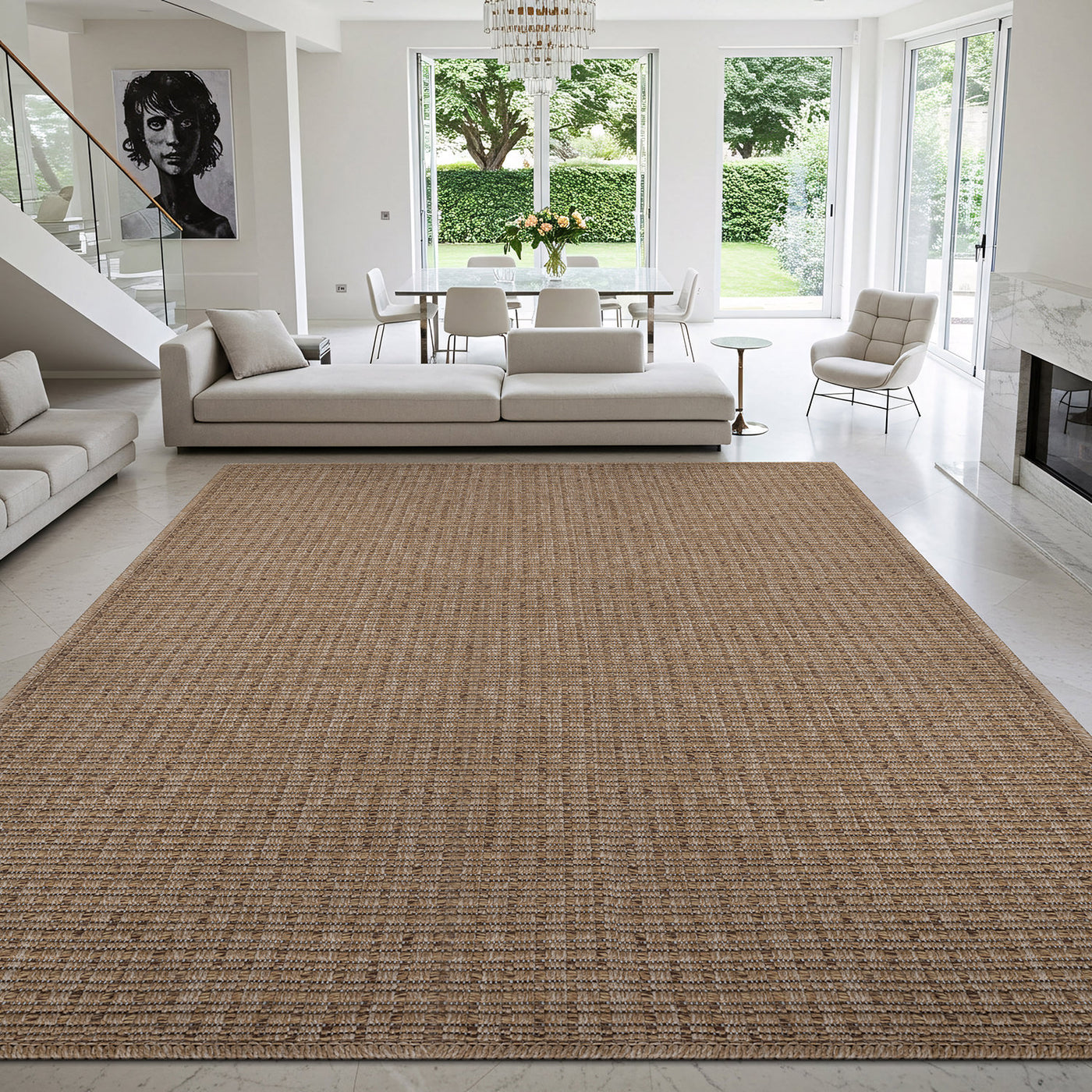 Royce Natural Jute-Look Area Rug | Timeless Rustic Charm