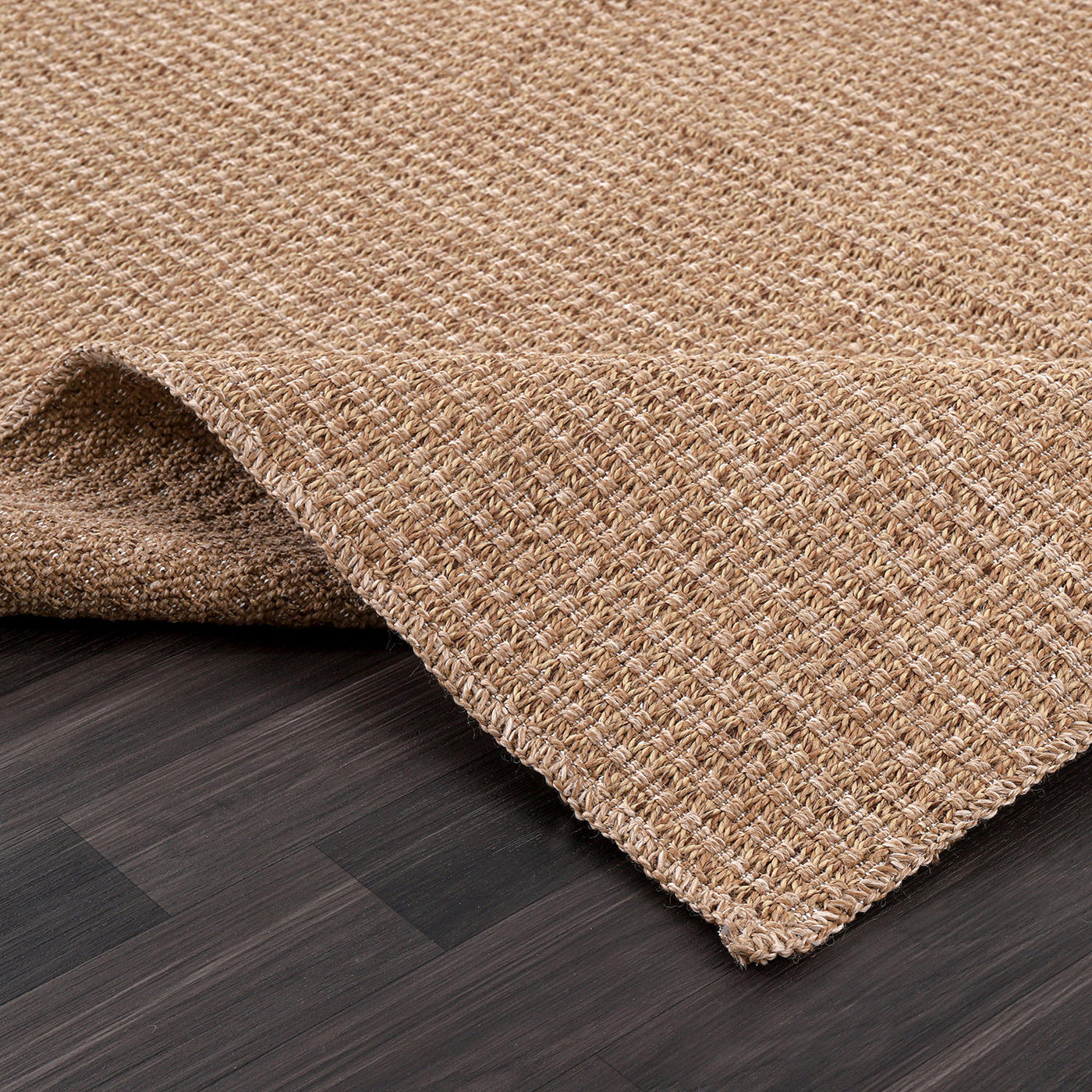 Woolen Natural Jute-Look Area Rug | Classic Earthy Style