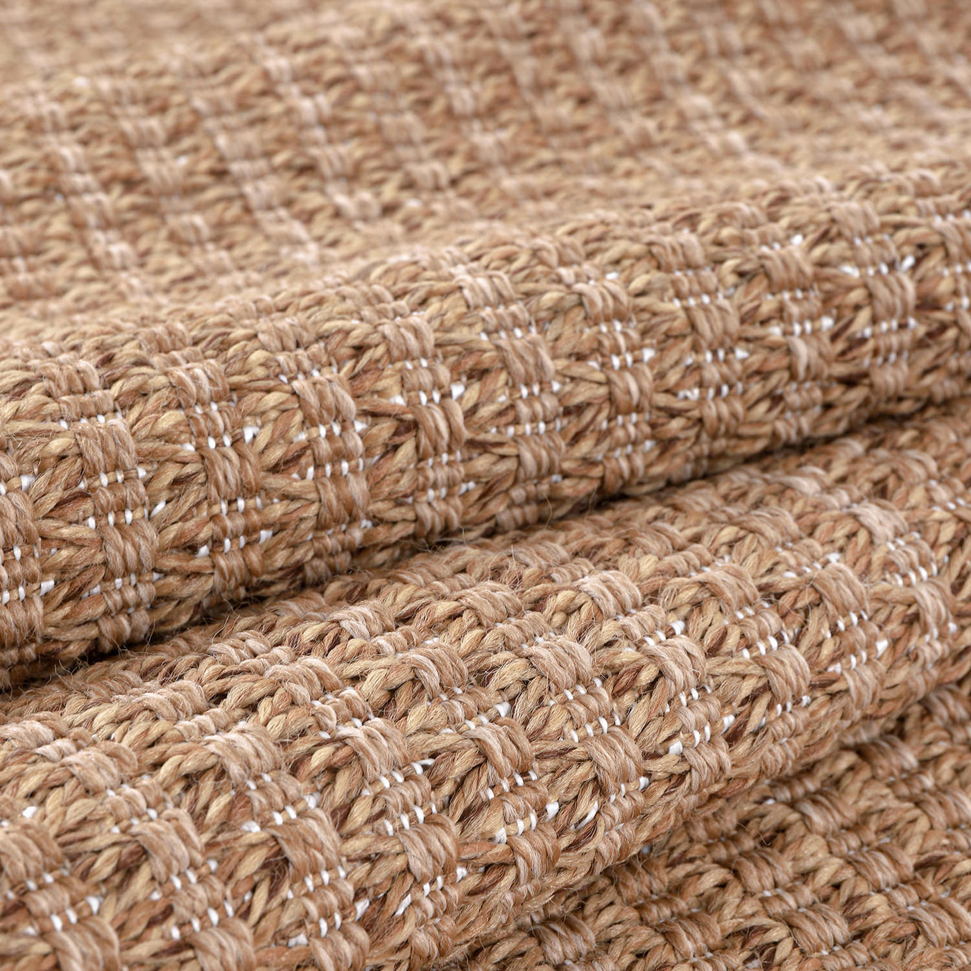 Woolen Natural Jute-Look Area Rug | Classic Earthy Style