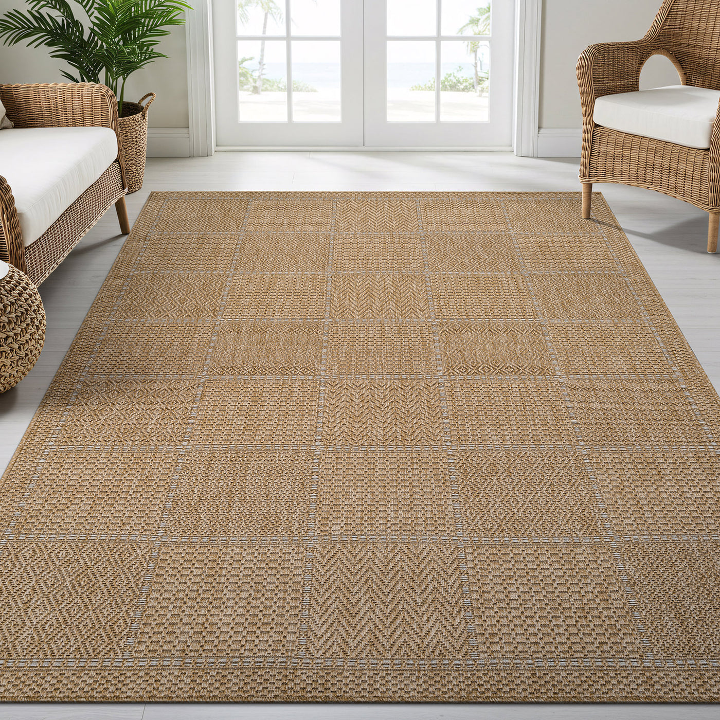Royce Natural 5 Rug | Fade-Resistant Indoor/Outdoor
