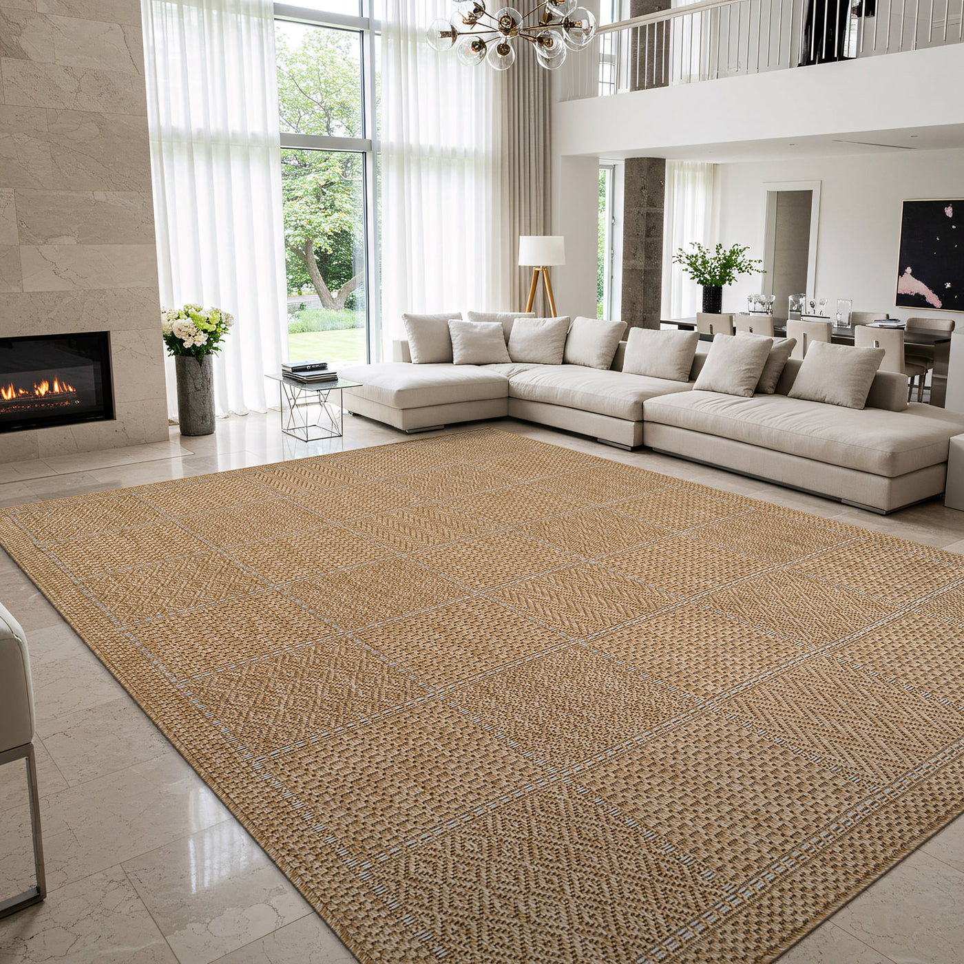 Royce Natural 5 Rug | Fade-Resistant Indoor/Outdoor