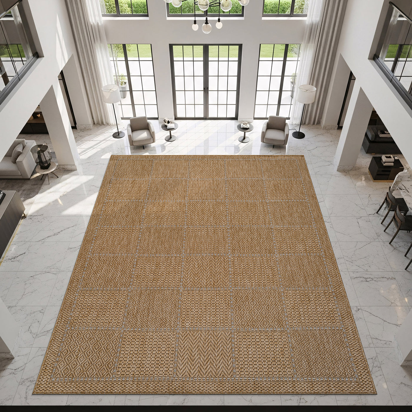 Royce Natural 5 Rug | Fade-Resistant Indoor/Outdoor