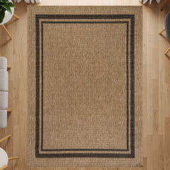 Royce Natural 6 Jute-Look Area Rug | Earthy Texture